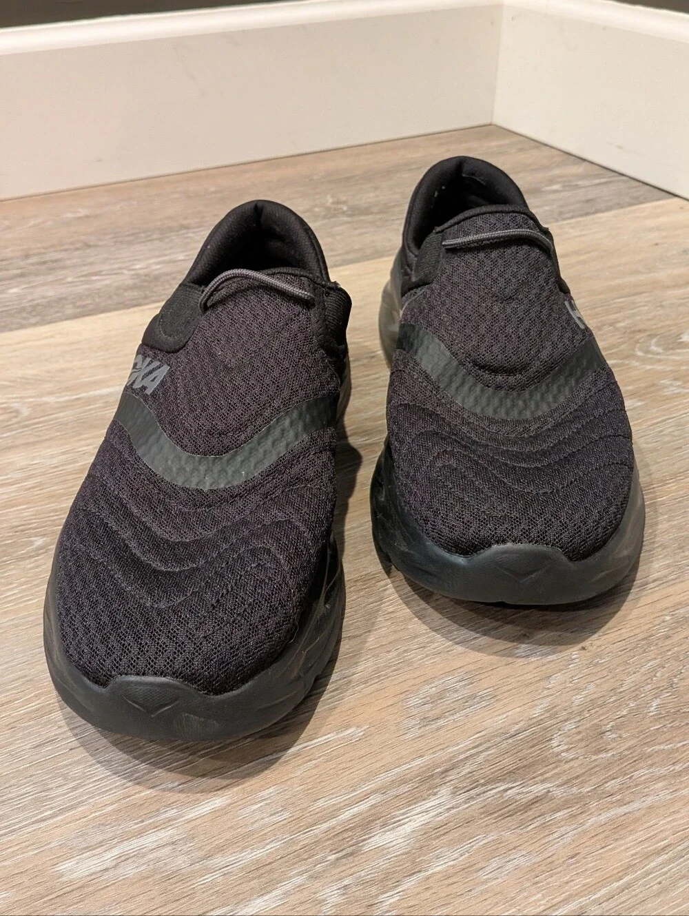 Hoka One One Size 10 Black Hoka Ora Recovery Laceless Slip On Shoes